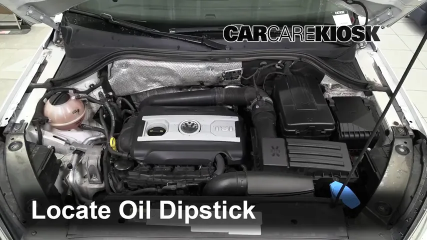 2014 Volkswagen Tiguan R-Line 2.0L 4 Cyl. Turbo Huile Vérifier le niveau de l'huile